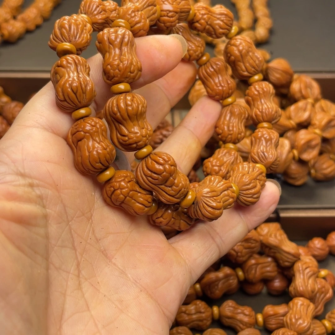 文***锋手串桃核龙纹桃核30