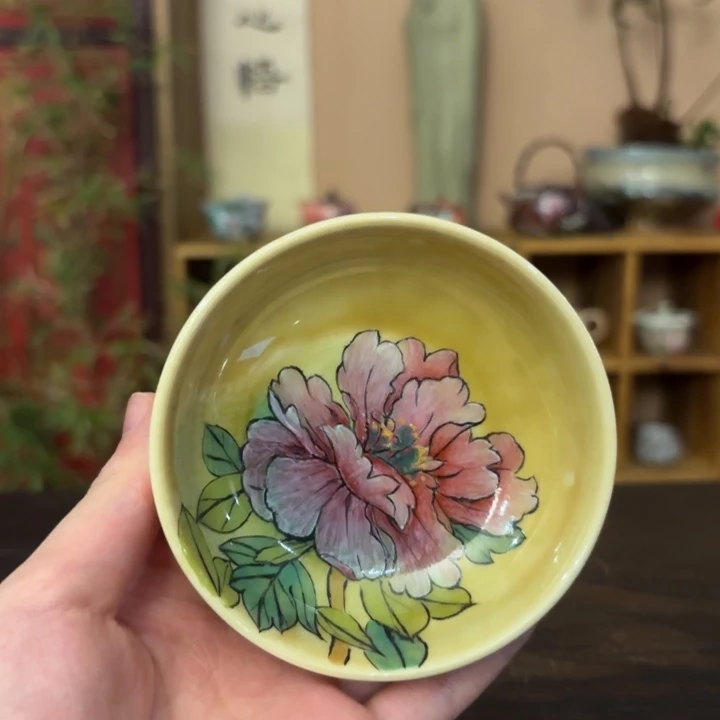 柴烧纯手工手绘陶瓷