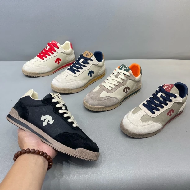 阿甘鞋圆头系带时尚休闲鞋低帮薄款潮鞋拼色潮流素面男鞋