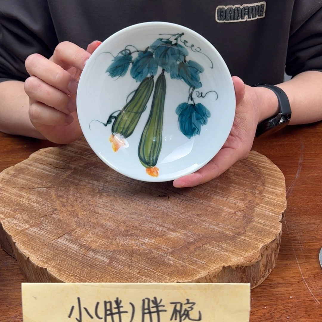 瓷片景德镇陶瓷手工手绘制作