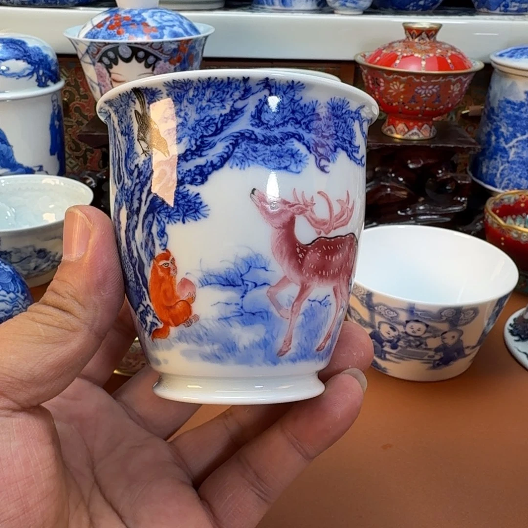 李***8杯子景德镇全手工手绘陶瓷