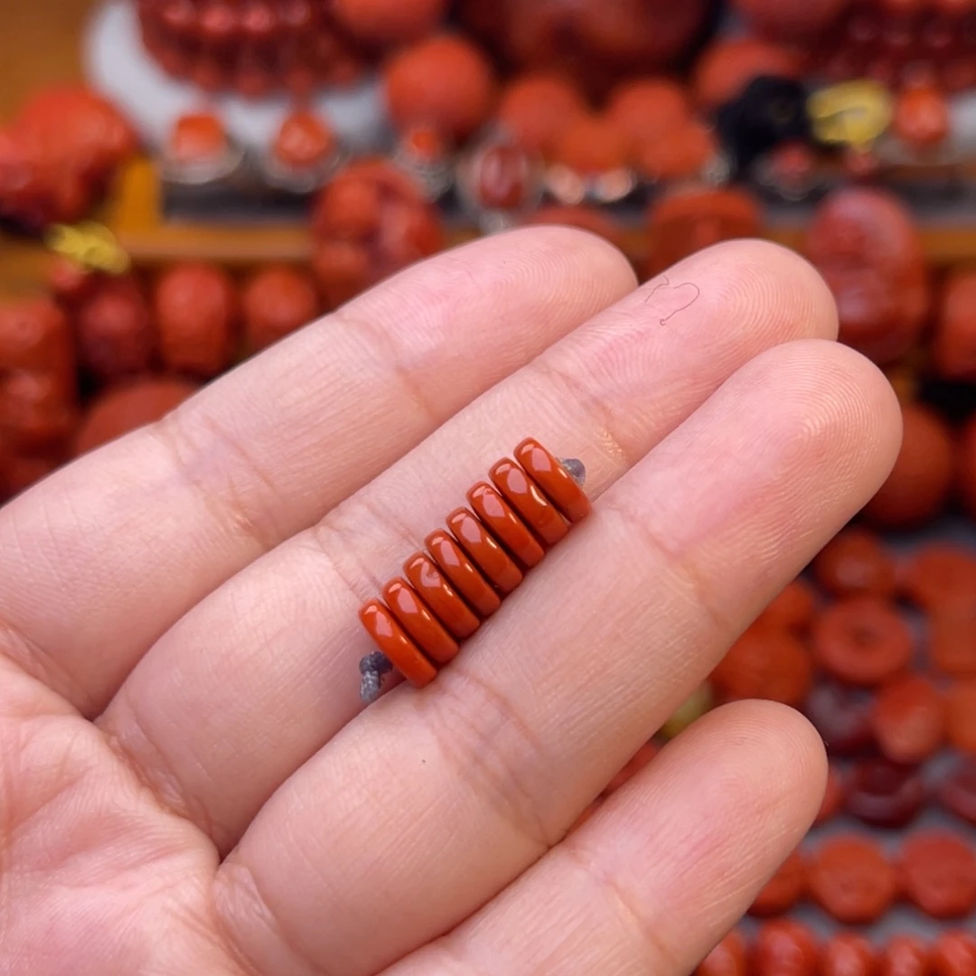 南红玛瑙天然川料瓦西隔片未镶嵌明**好
