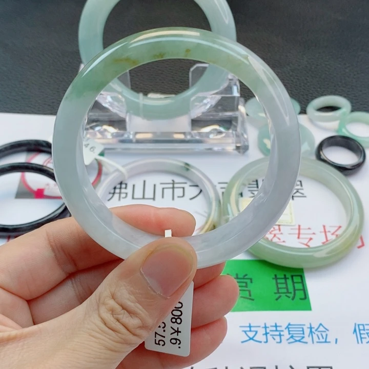 翡翠未镶嵌手镯正圈手镯56-58圈口
