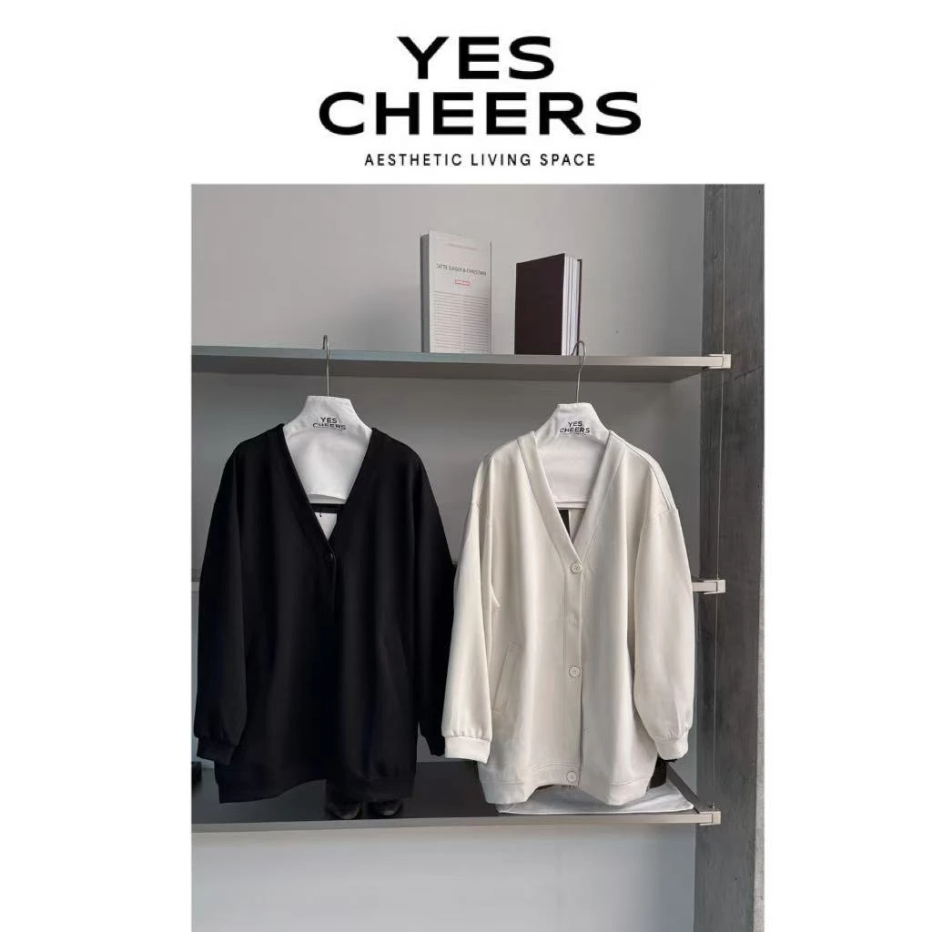 悦是YESCHEERS【精简出行】v领卫衣外套 8739