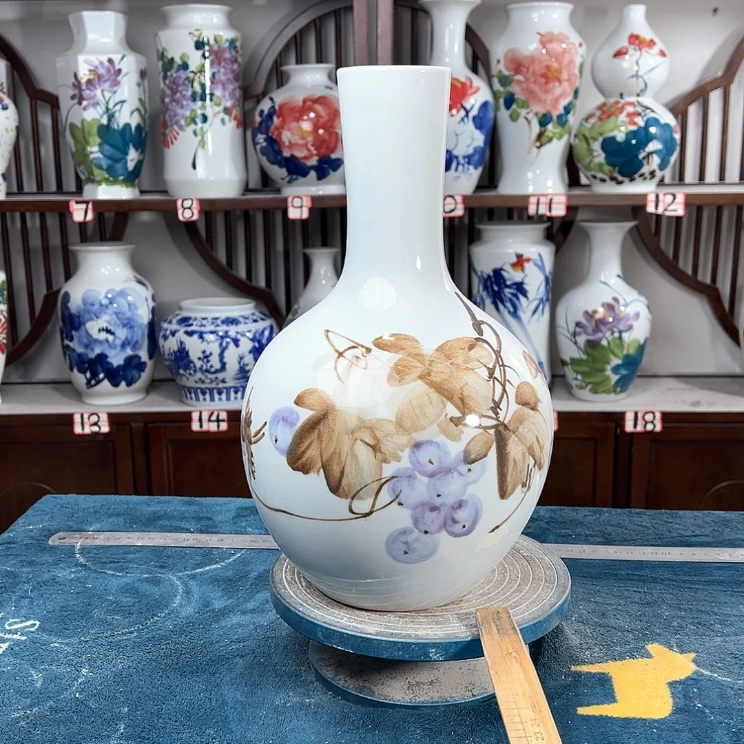 摆件景德镇陶瓷天紫浦