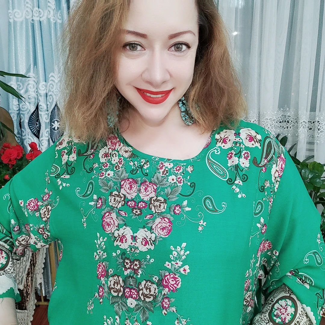 绵绸舒适宽松女睡裙家居服