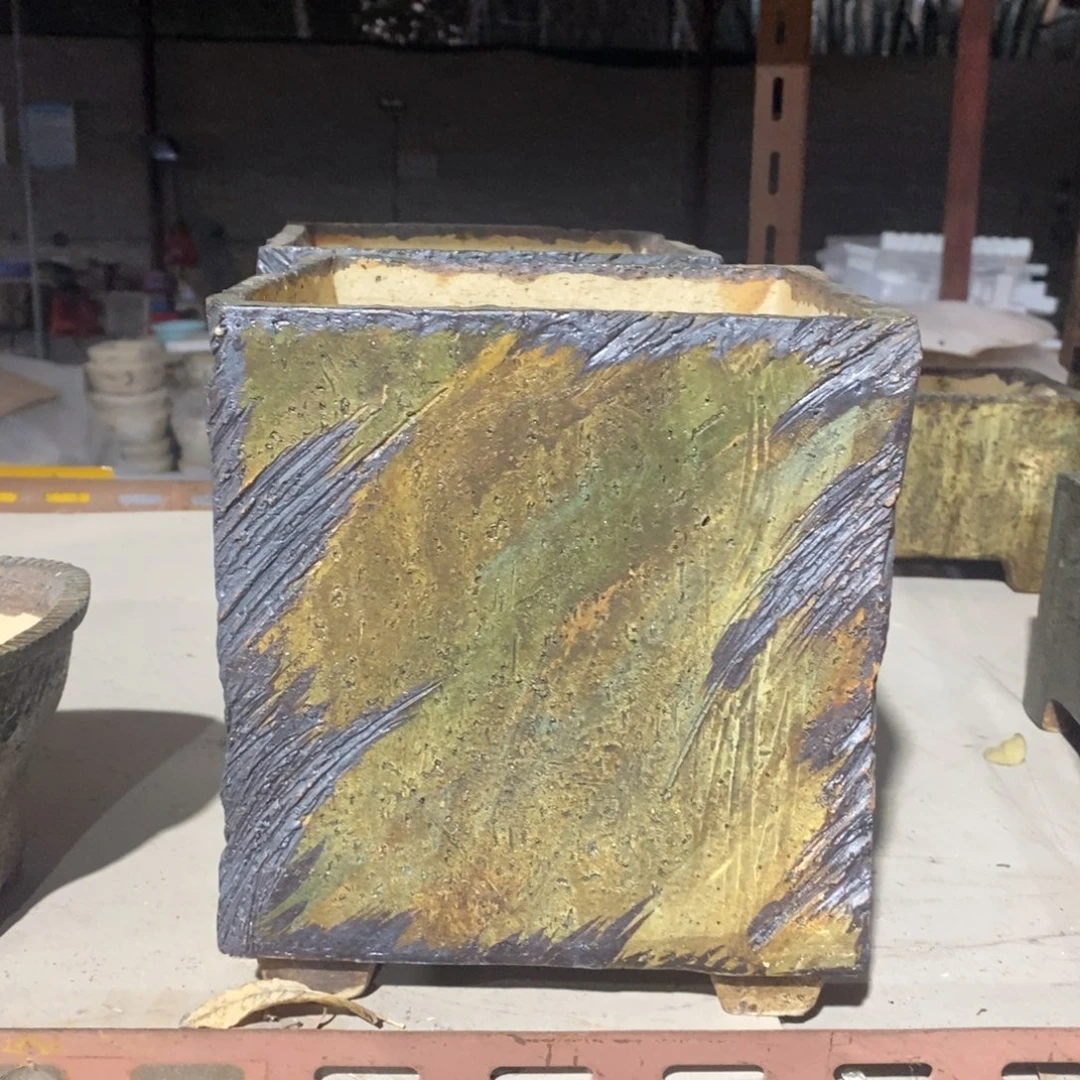 红陶青藤花器多肉花盆