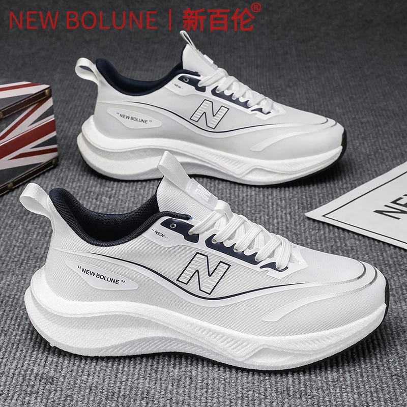 新百伦男鞋秋季潮流百搭软底轻便情侣跑步运动鞋男士爆款休闲潮鞋