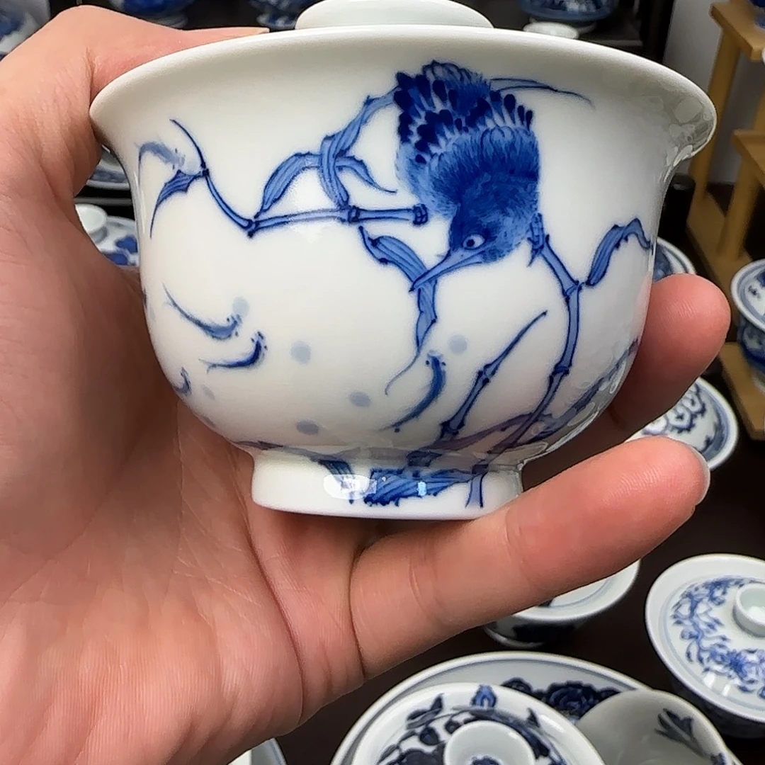 微瑕全手绘景德镇陶瓷茶具