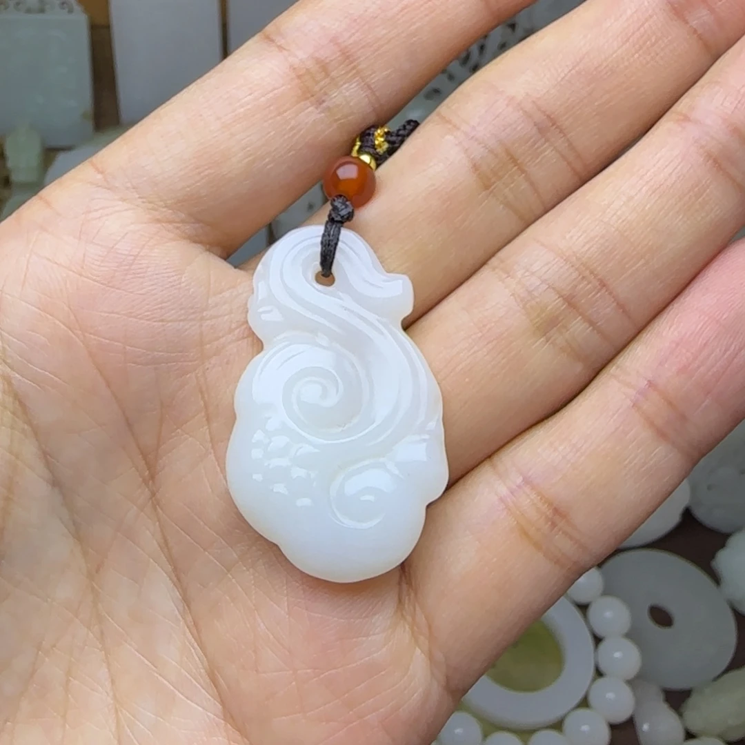 和田玉未镶嵌挂件