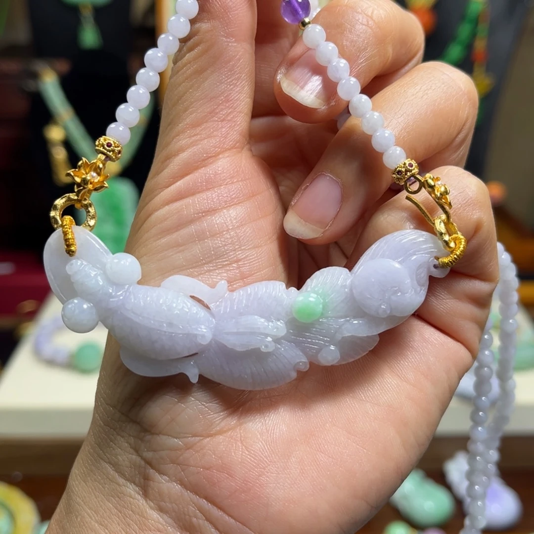 翡翠未镶嵌颈饰天然翡翠