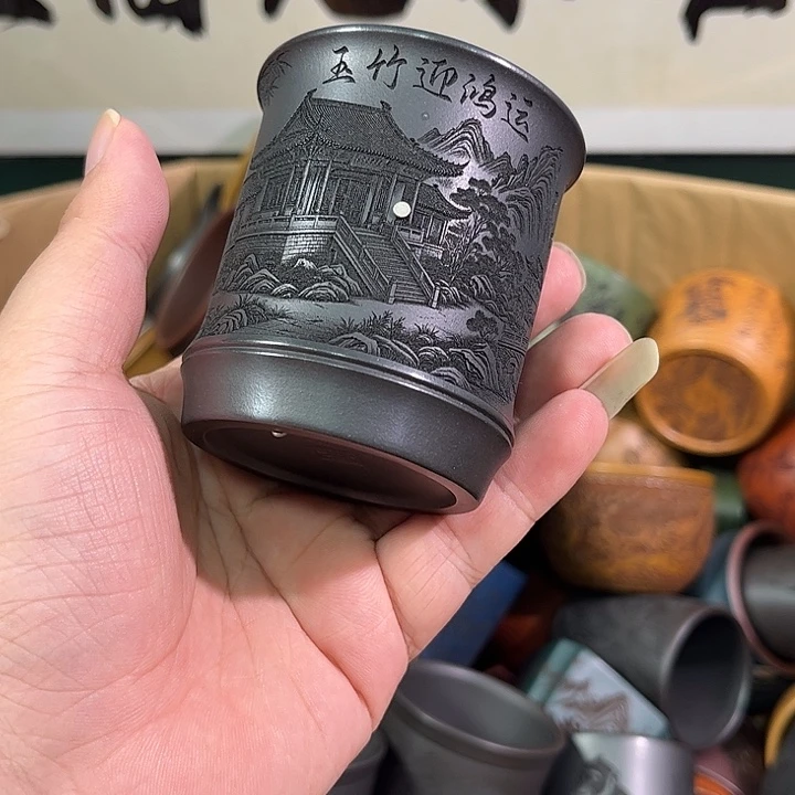 茶杯紫砂全手工紫砂主人杯