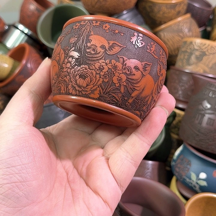 茶杯紫砂全手工紫砂主人杯