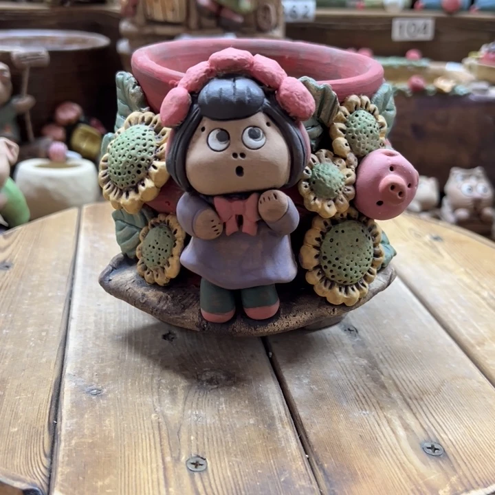 嘻哈多肉花盆百搭