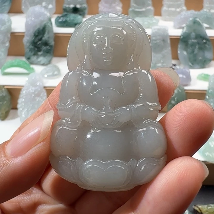 翡翠未镶嵌项链翡翠