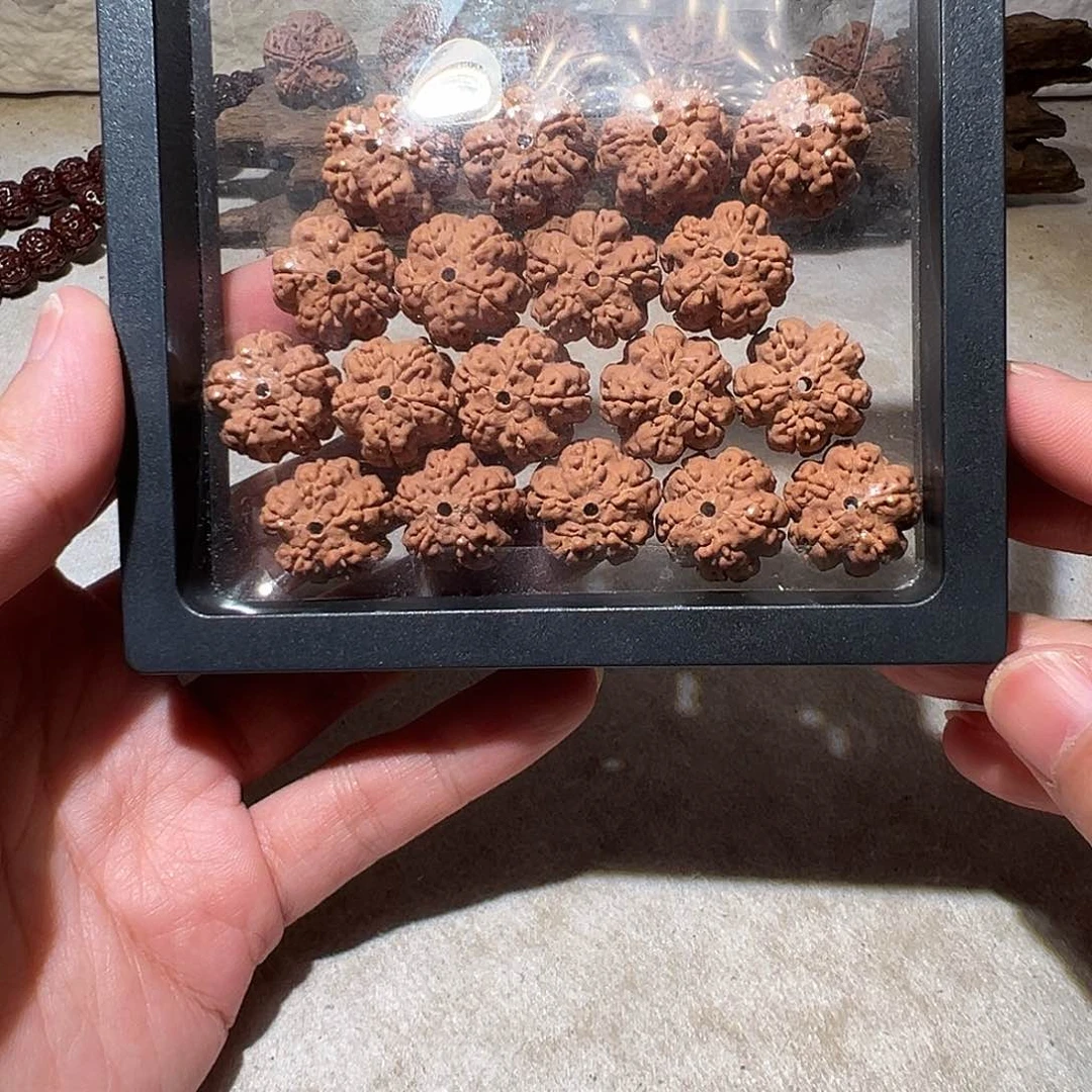 金刚菩提手串一**光小花王定制16尺寸头货