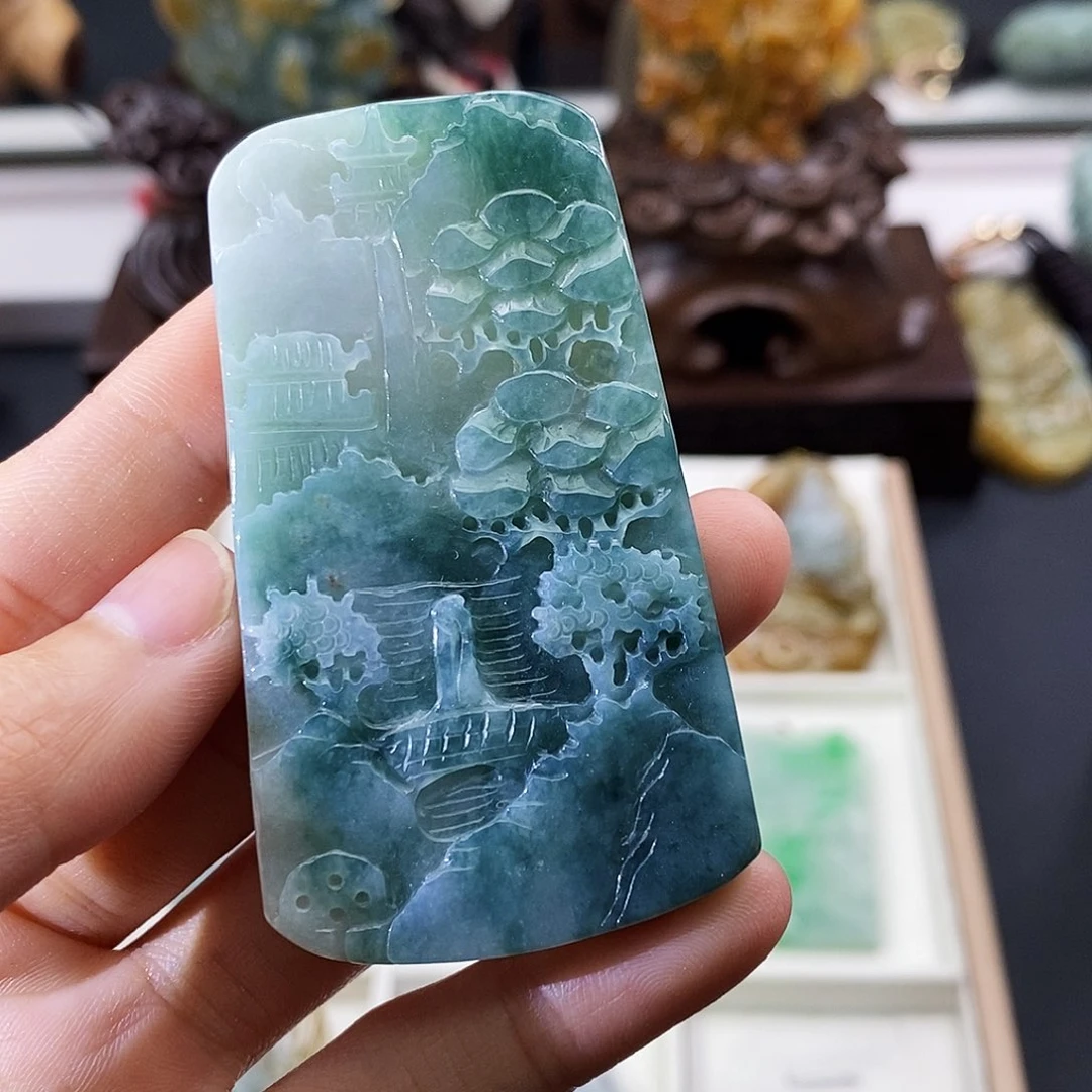 颈饰未镶嵌翡翠缅甸翡翠a货