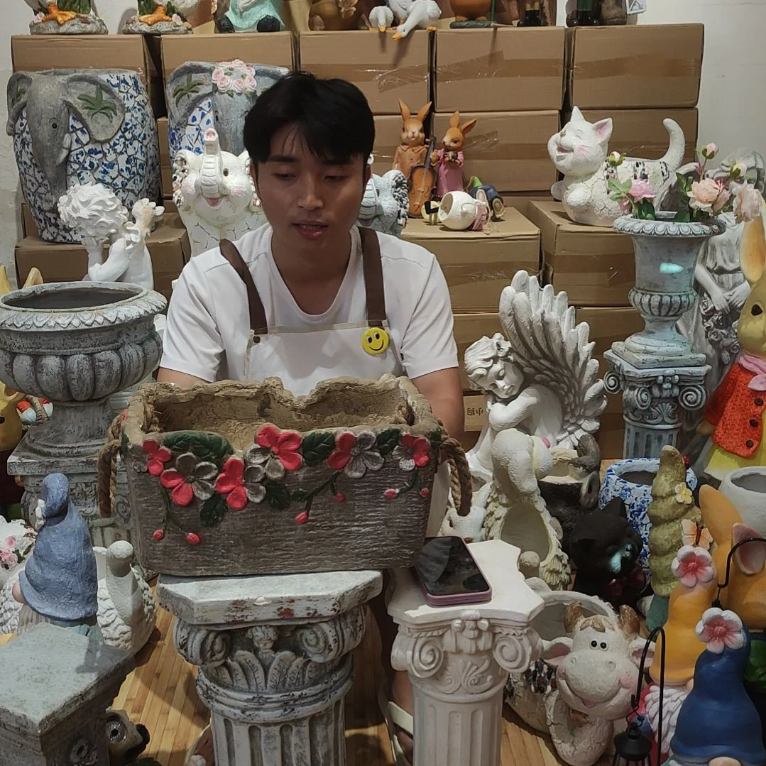 合成树脂长方形花缸