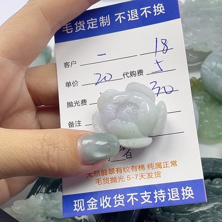 海***娜翡翠未镶嵌颈饰25-18