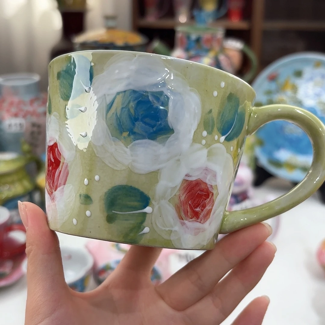 景德镇手绘高温釉下彩陶瓷茶具