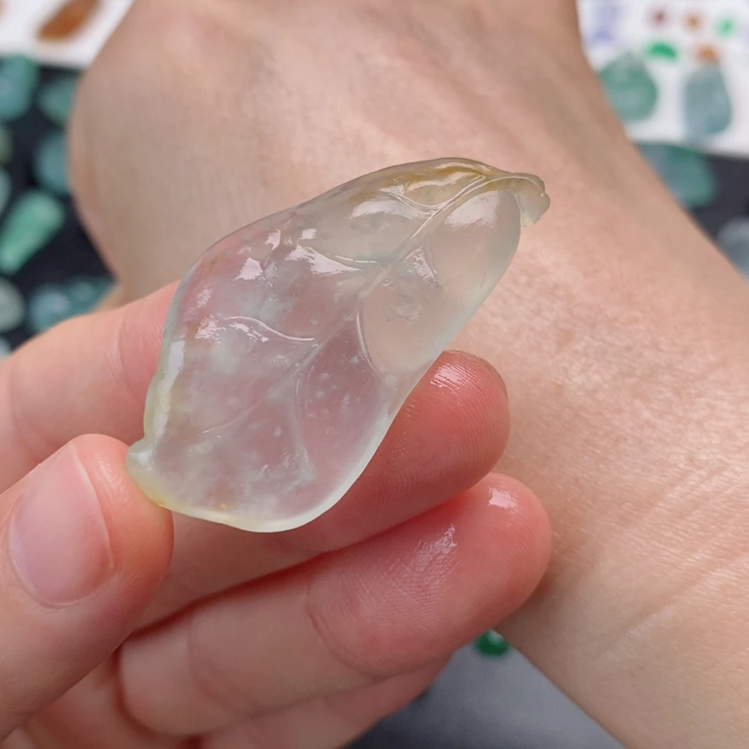 定制翡翠未镶嵌树叶