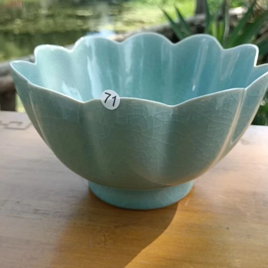 【闪购商品】陶瓷清凉寺汝瓷莲花温碗