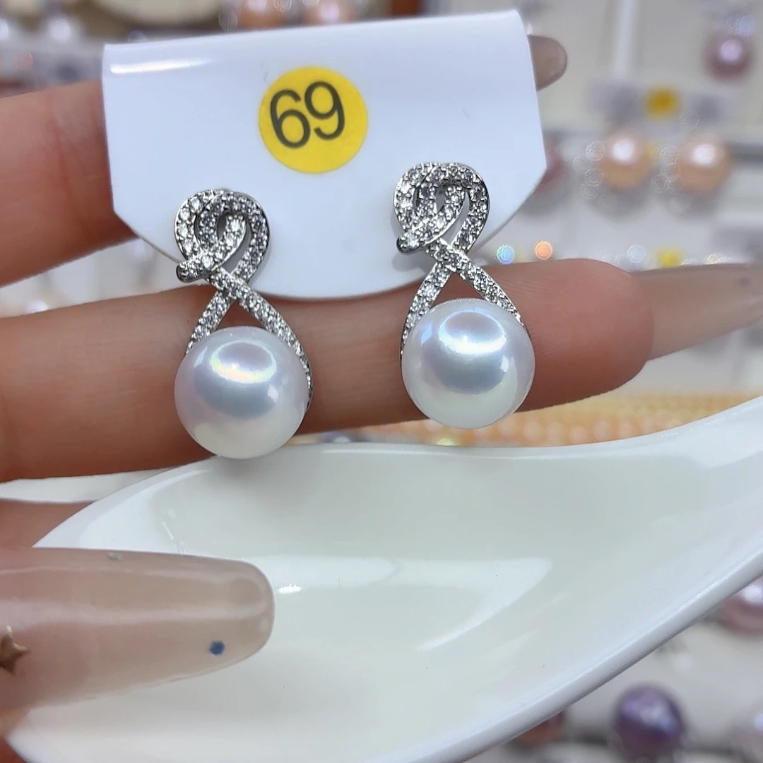 淡水珍珠耳饰未镶嵌