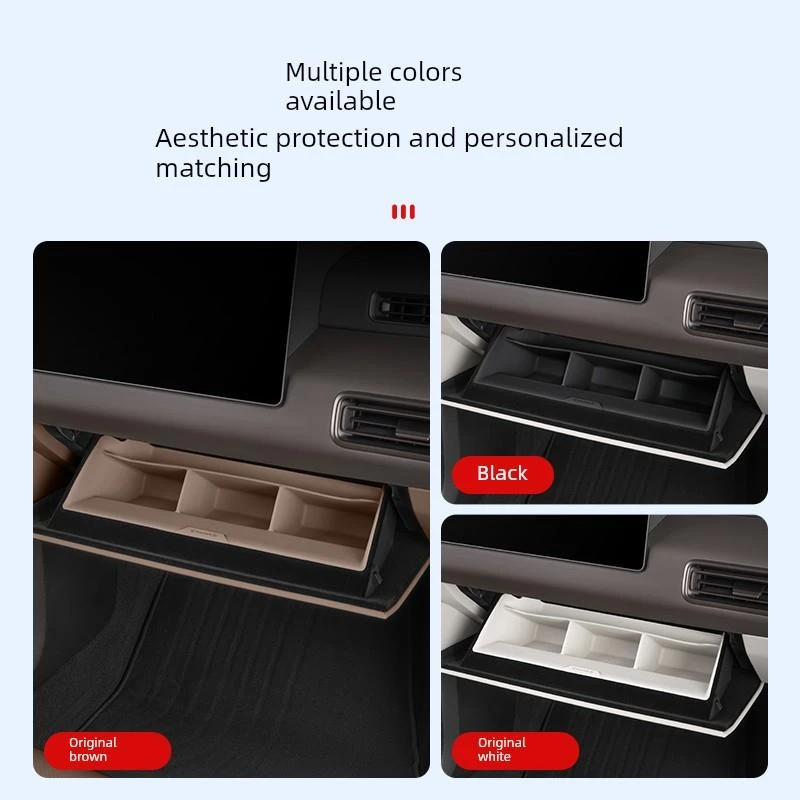 适用理想MEGA副驾驶储物盒硅胶垫手套箱收纳车内装饰用品改装配件