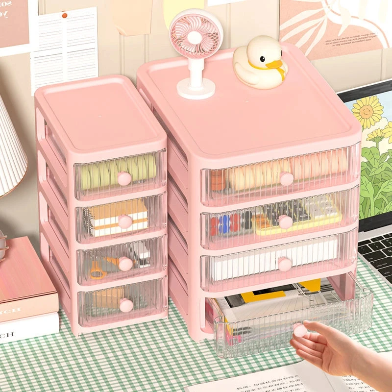 W009-清仓尾货桌面收纳盒抽屉式整理储物盒