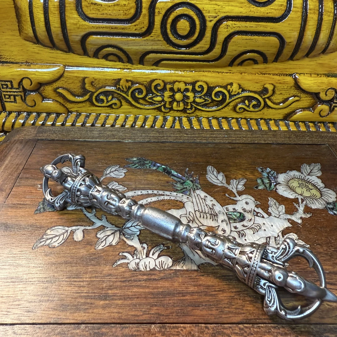 天铁藏传金刚杵摆件