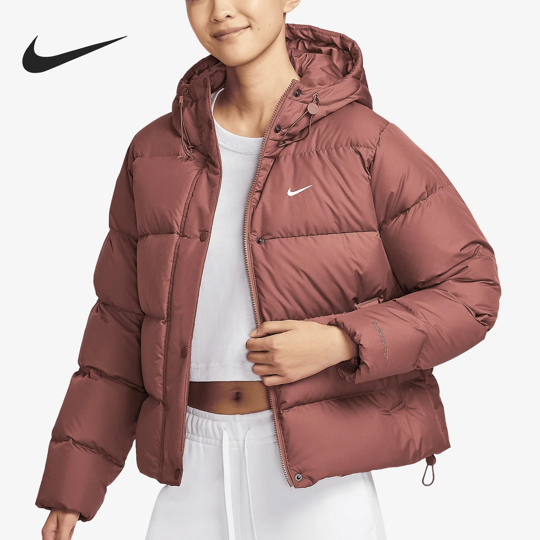 Nike/耐克正品2024新款女士复古保暖休闲羽绒服冬季FZ5929-218
