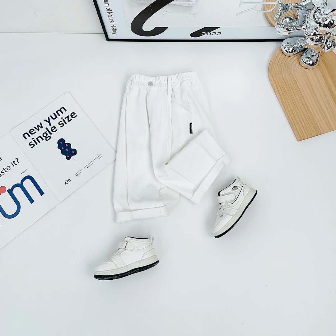 儿童七分裤子夏装薄款男童休闲宽松洋气潮牌BQ25339Y悠悠童话童装