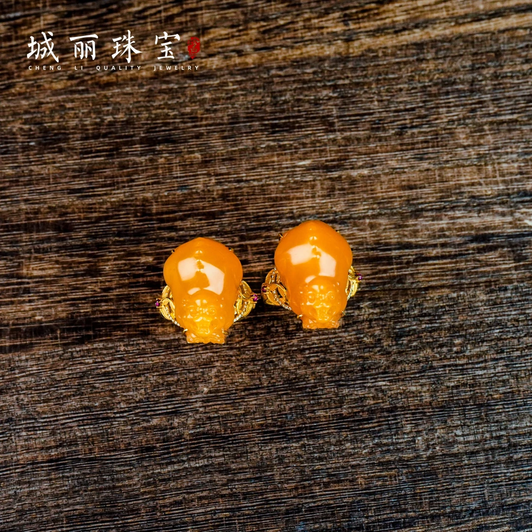 发一个【城丽珠宝】18K缅黄貔貅戒指(多样性发货)ZJK-975