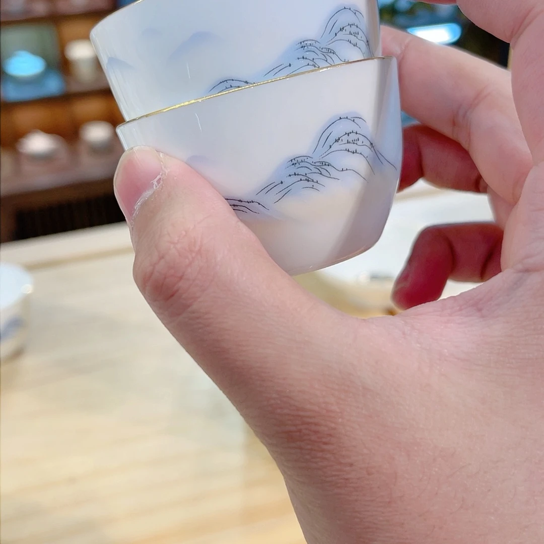 杯羊脂玉瓷羊脂玉瓷