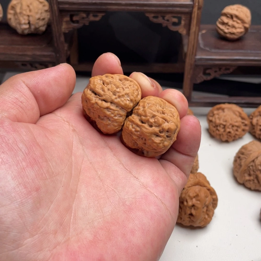 把件文玩核桃快***雄蛤蟆头34