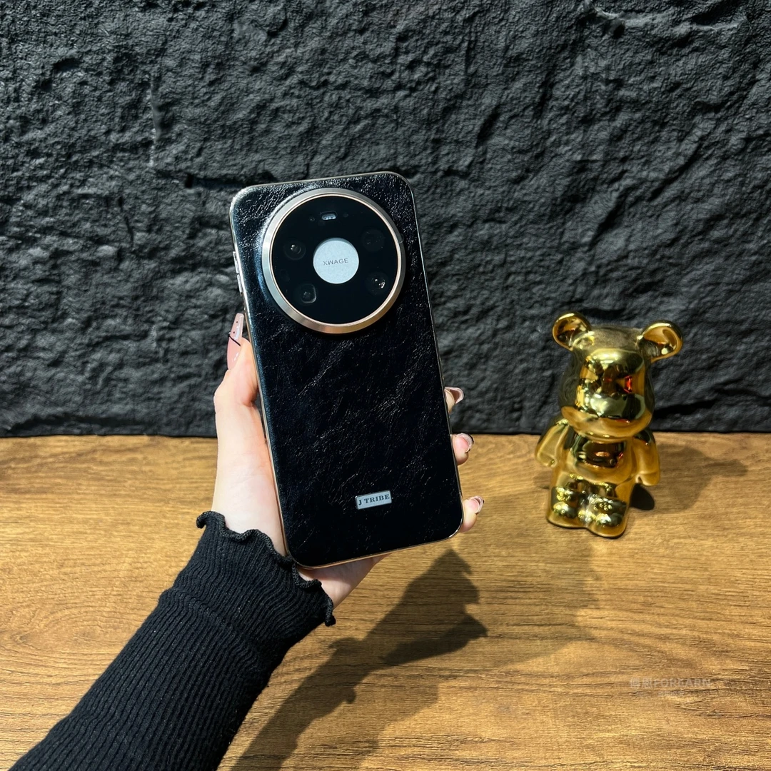 适用于华为mate80promax手机壳真皮油蜡纹mate80rs非凡大师保护套