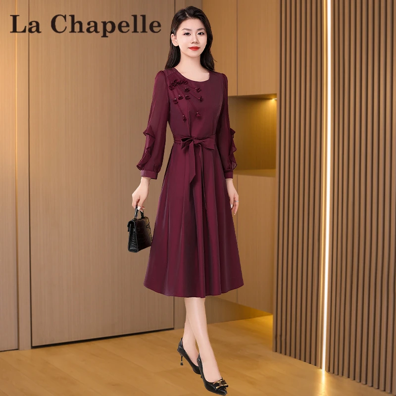 品牌喜婆婆婚宴礼服连衣裙2025新款早秋高端结婚礼服今年流行裙子