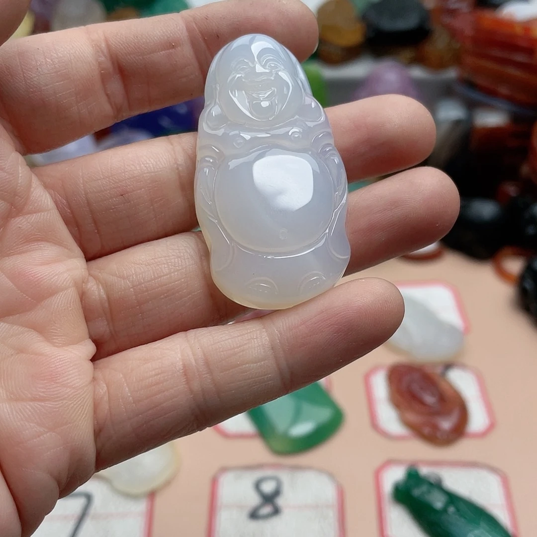 玛瑙/玉髓颈饰合金木*
