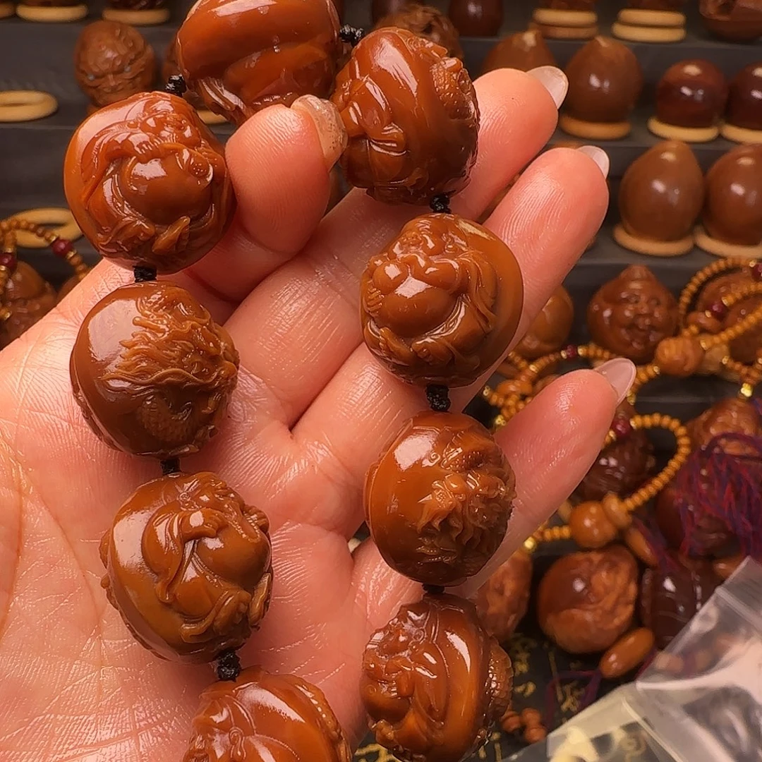 任***行橄榄核手串/手链龙财2.3