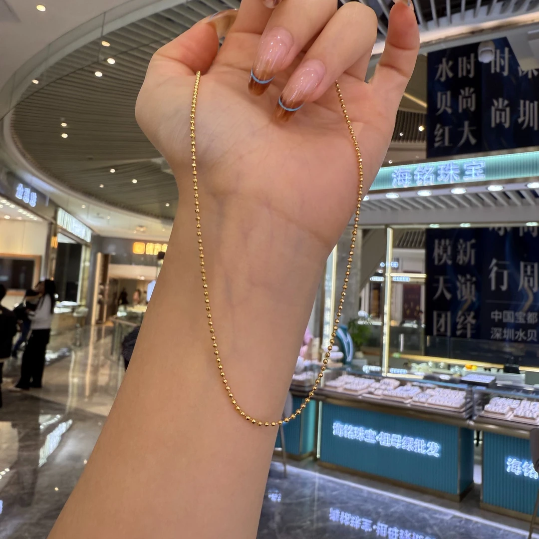（开业大吉）亮面珠珠针式链 百搭时尚新款
