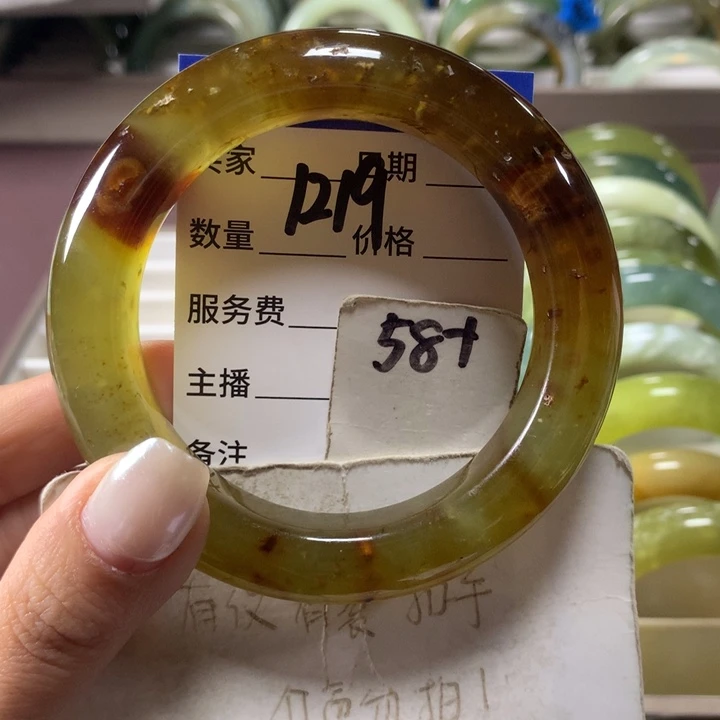 蛇纹石玉未镶嵌手镯1219