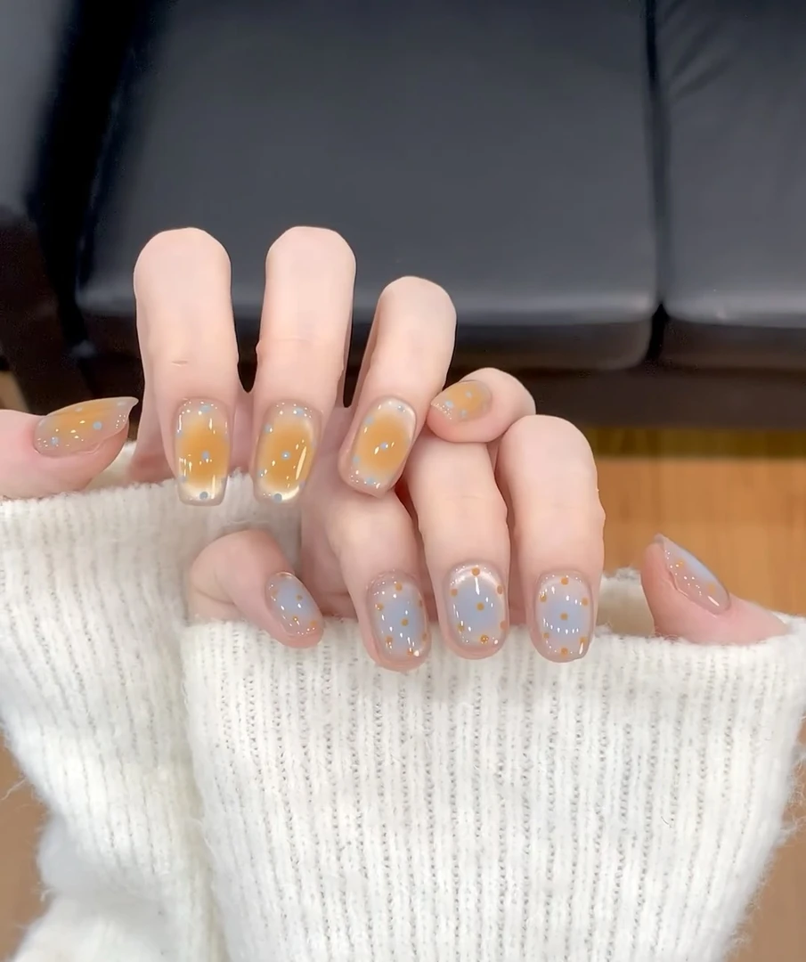 【海盐芝士】夏季AB款轻奢纯手工高端穿戴甲美甲高级感甲片美甲片