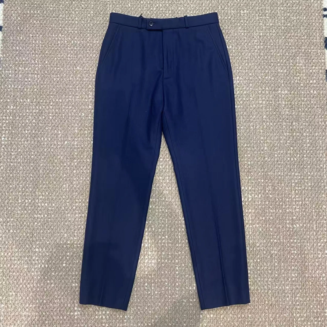 未使用 GUCCI/古驰  男士经典徽标Logo羊毛百搭休闲裤