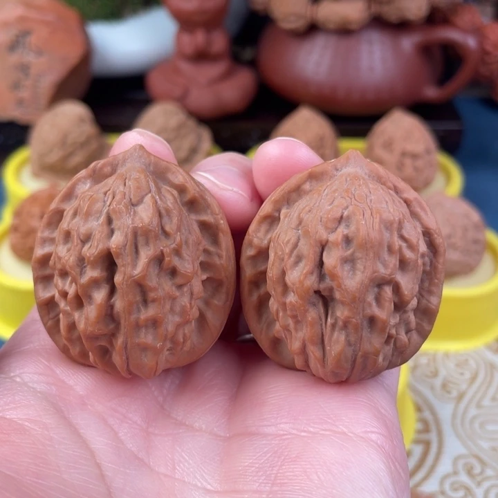 吊坠文玩核桃大红袍37