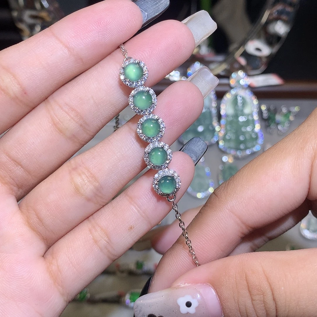翡翠未镶嵌手链手链