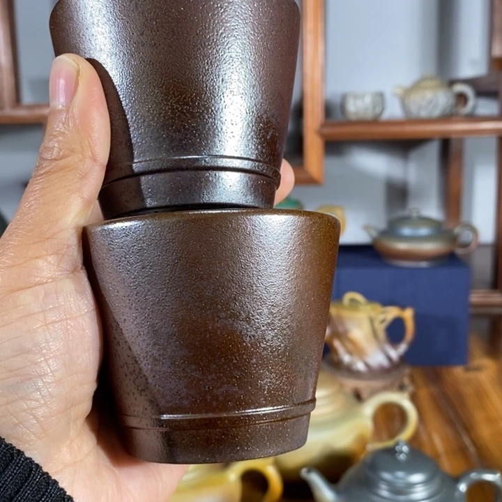 紫砂茶壶雨*堂150cc主人杯 黄金段