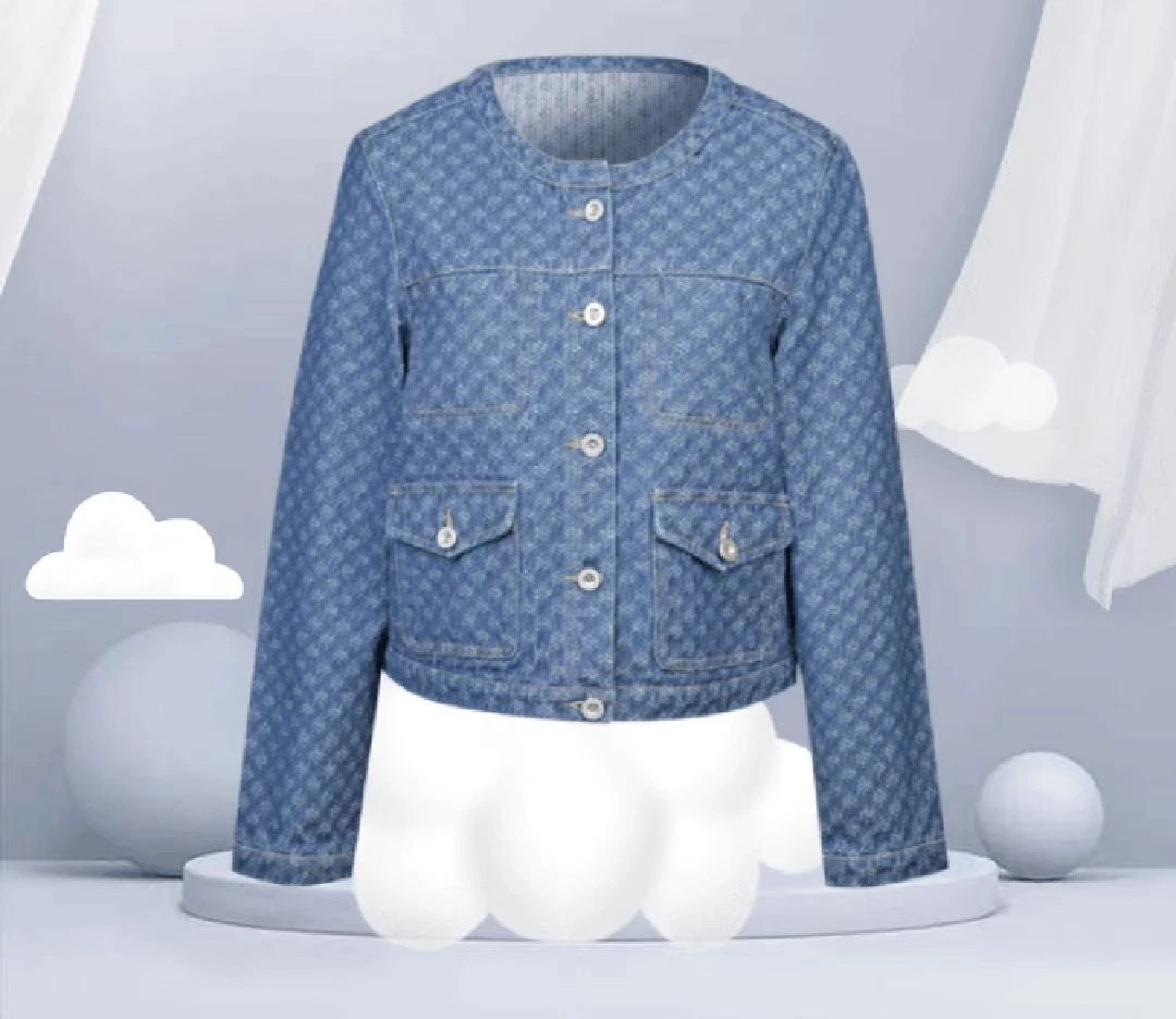 A387酷酷的蓝色牛仔外套