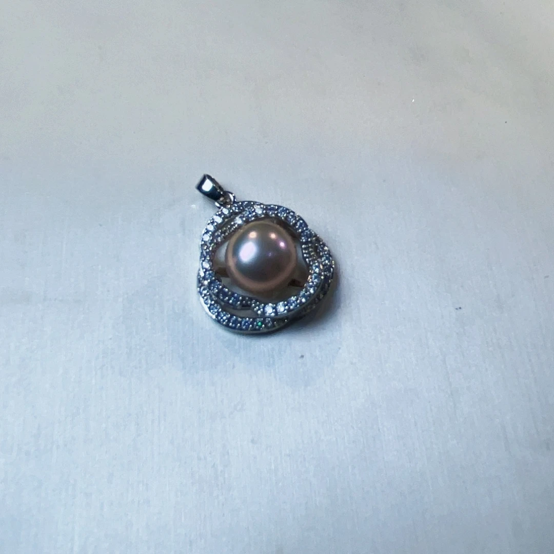 淡水珍珠合金吊坠(不含链)