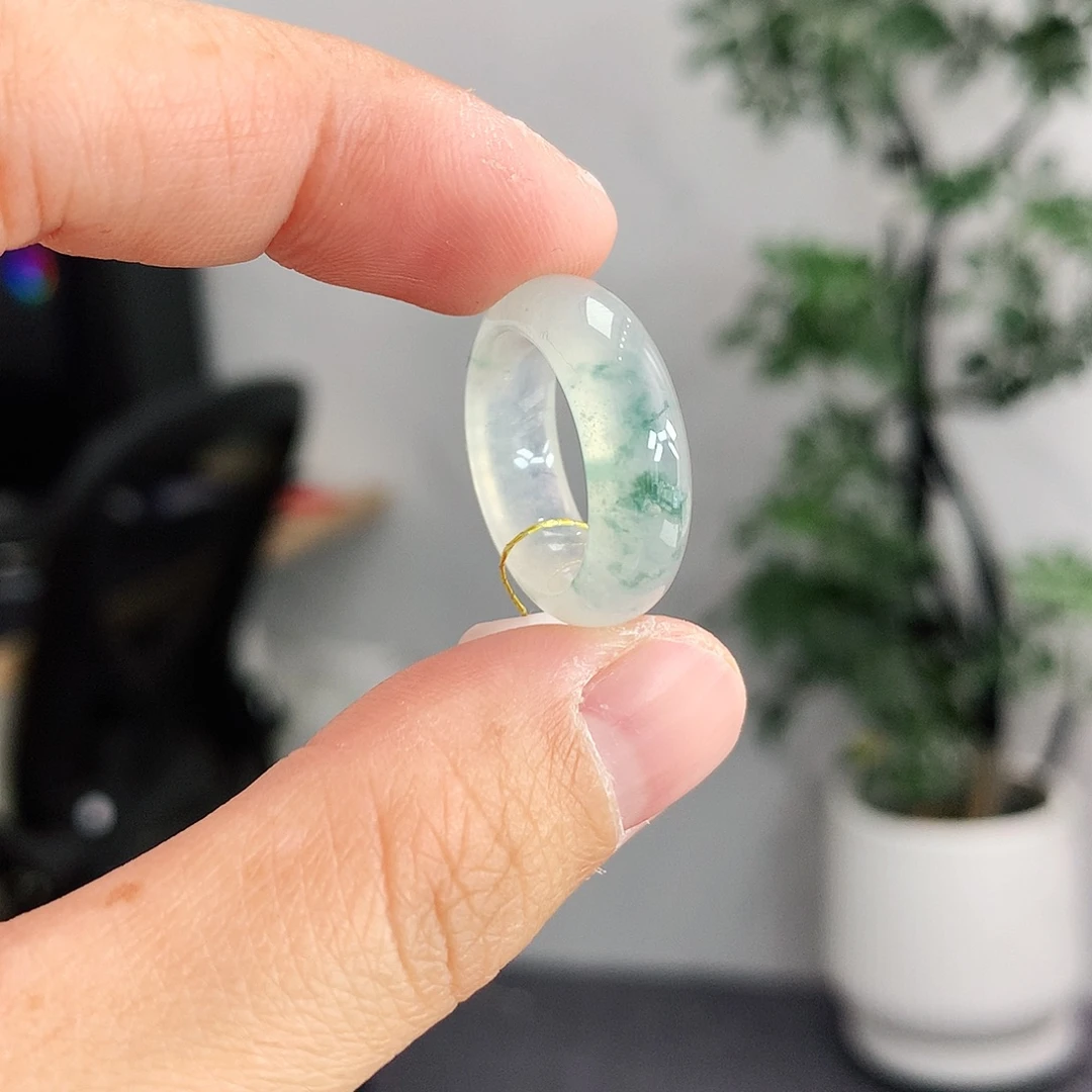 翡翠未镶嵌戒指7-8