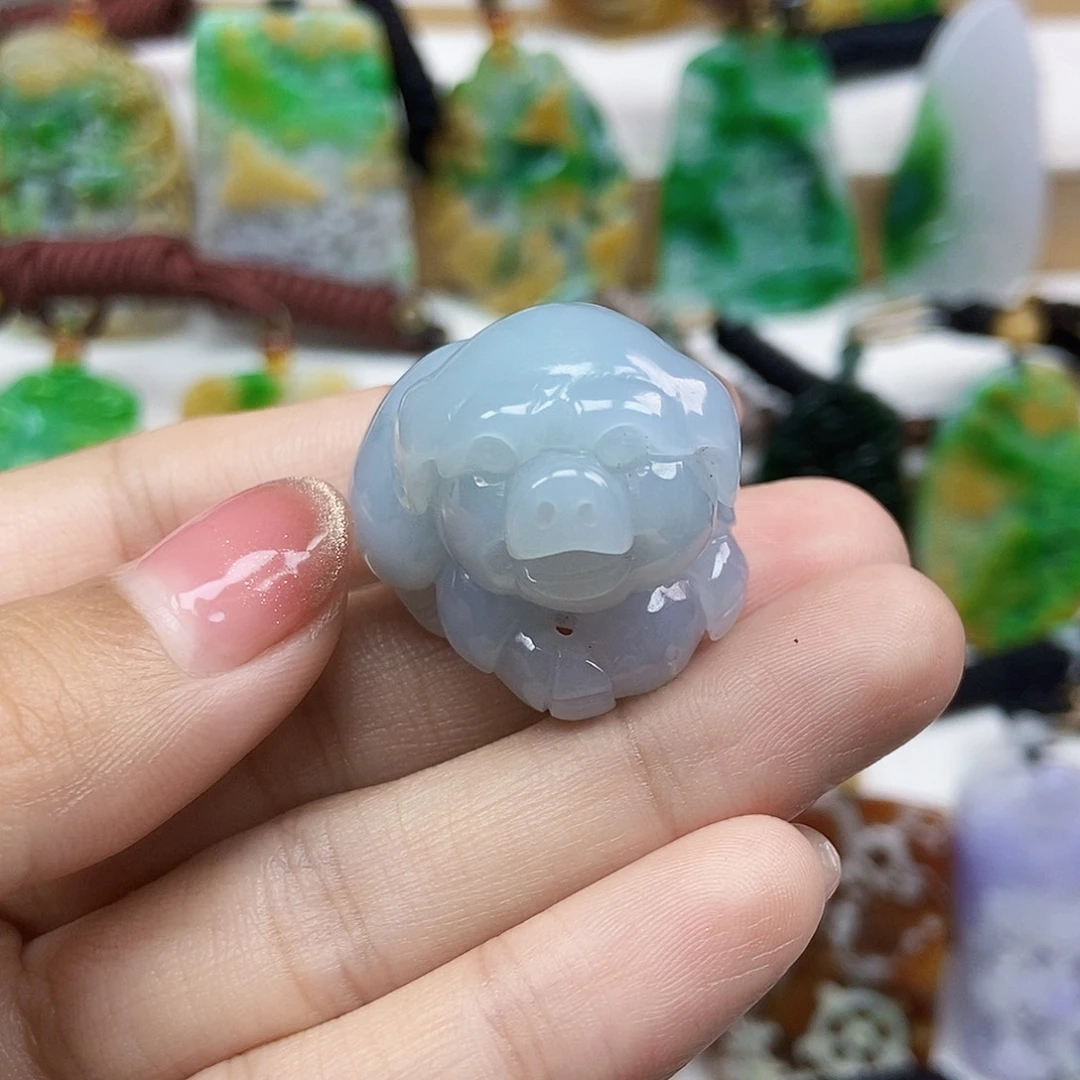 翡翠未镶嵌颈饰天然翡翠Ａ货
